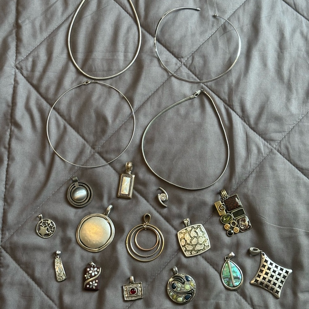 Elegant Silver Pendant Collection
